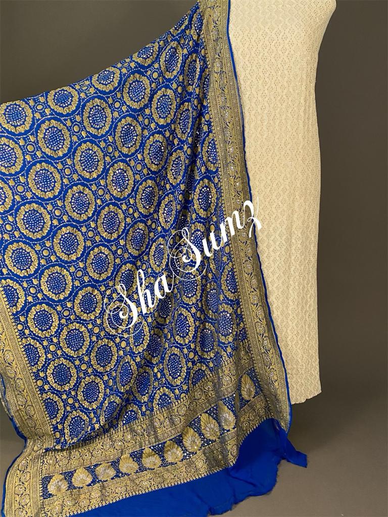 Banarsi Bandhej dupatta with Mukaish work BB914