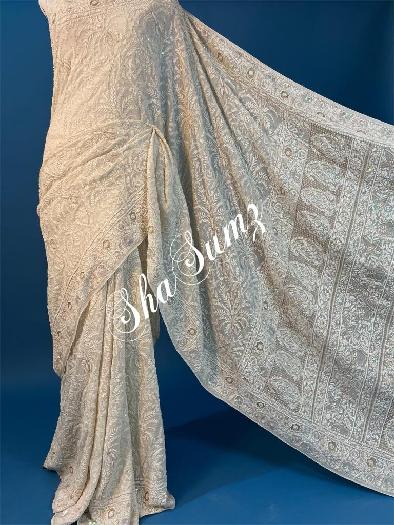 Hand embroidered Sarees CKS2123