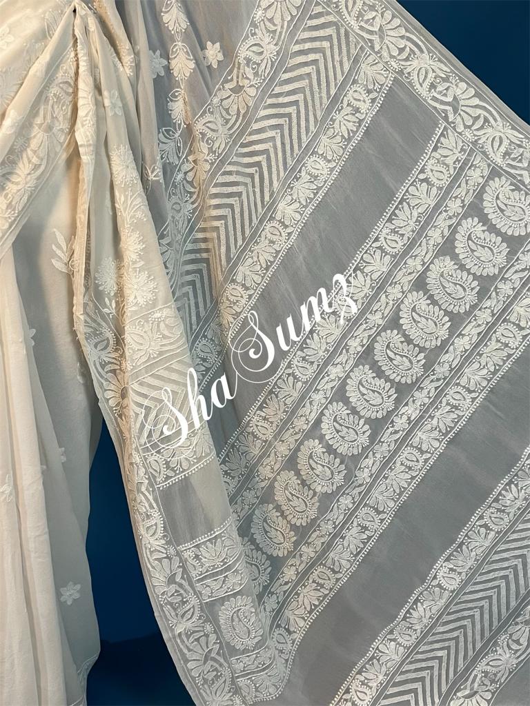 Hand embroidered Sarees CKS319